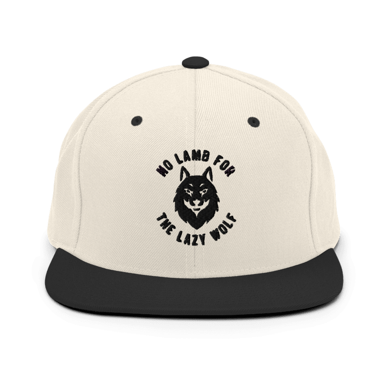 No Lamb for the Lazy Wolf Snapback Hat | Valhalla Wear