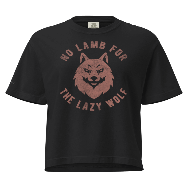 Lazy Wolf Women's Boxy T-Shirt | Viking Graphic Tee | Valhalla Wear