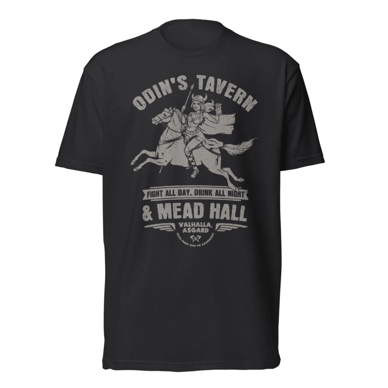 Odin's Tavern T-Shirt | Viking Mead Hall & Norse Tee | Valhalla Wear