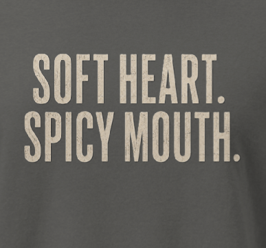 Soft Heart Spicy Mouth Women’s Boxy Tee | Valhalla Wear