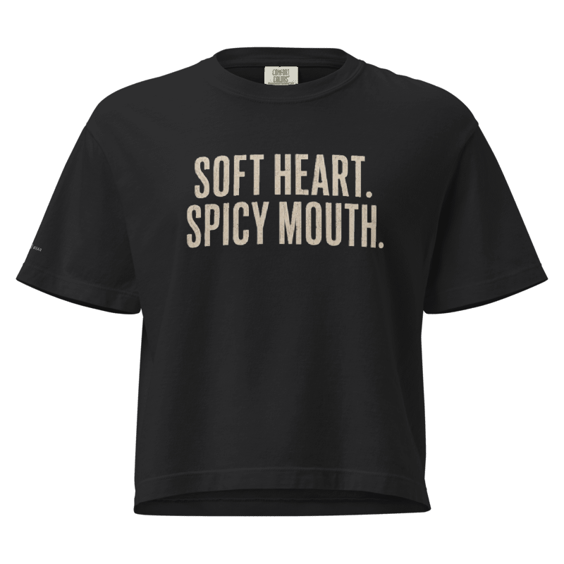 Soft Heart Spicy Mouth Women’s Boxy Tee | Valhalla Wear