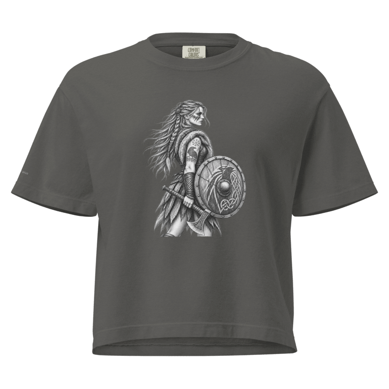 Shieldmaiden Women's Viking Boxy T-Shirt | Viking Warrior Tee | Valhalla Wear