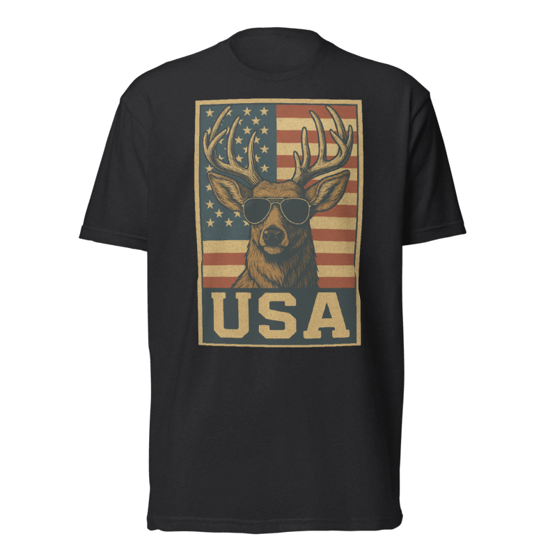 USA Buck T-Shirt | Patriotic Hunting Graphic Tee | Valhalla Wear