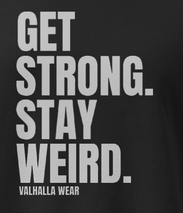 Get Strong Stay Weird Women’s Boxy Gym Tee | Valhalla Wear