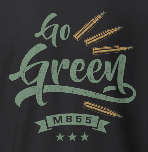Go Green M855 T-Shirt | Military & Range Shirt | Valhalla Wear