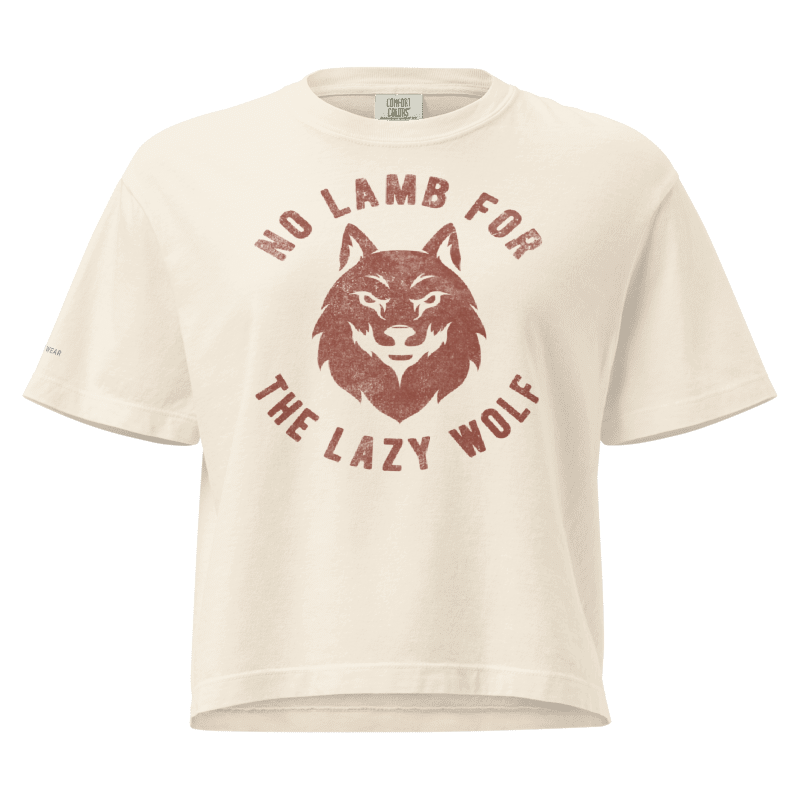 Lazy Wolf Women's Boxy T-Shirt | Viking Graphic Tee | Valhalla Wear