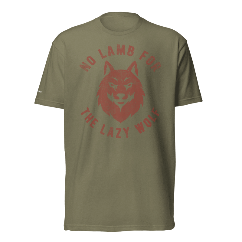 No Lamb For The Lazy Wolf T-Shirt | Wolf Graphic Tee | Valhalla Wear