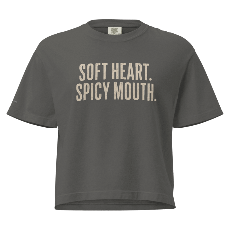 Soft Heart Spicy Mouth Women’s Boxy Tee | Valhalla Wear