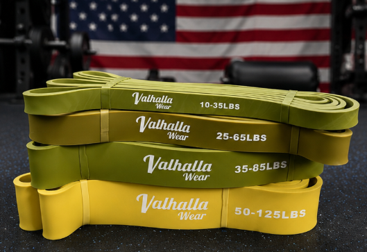 Resistance Band Set (4-Pack) | Pull-Up Assist, Strength & Mobility Bands | Valhalla Wear