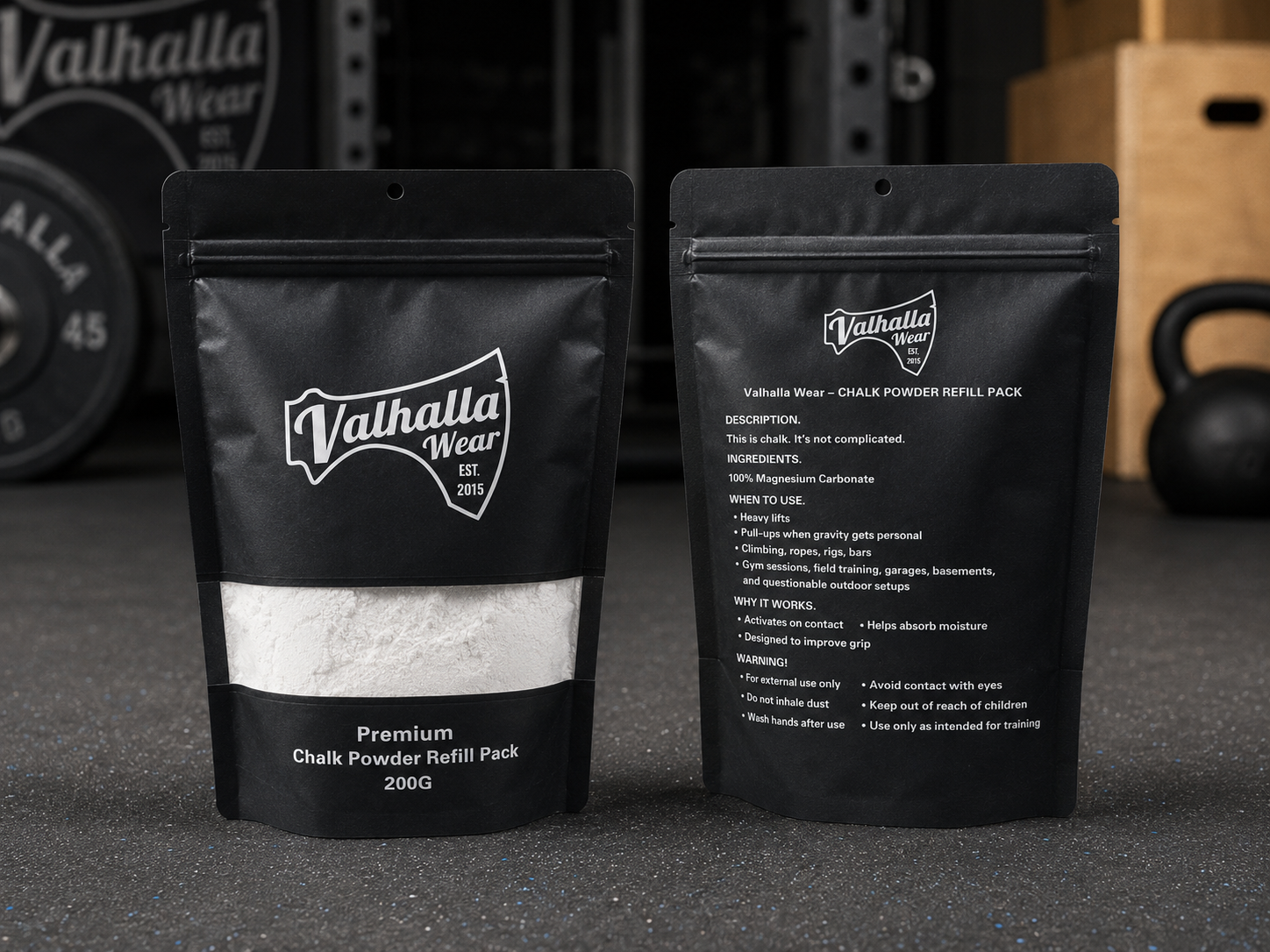 Chalk Ball Refill Pack | Premium Gym Chalk | Valhalla Wear