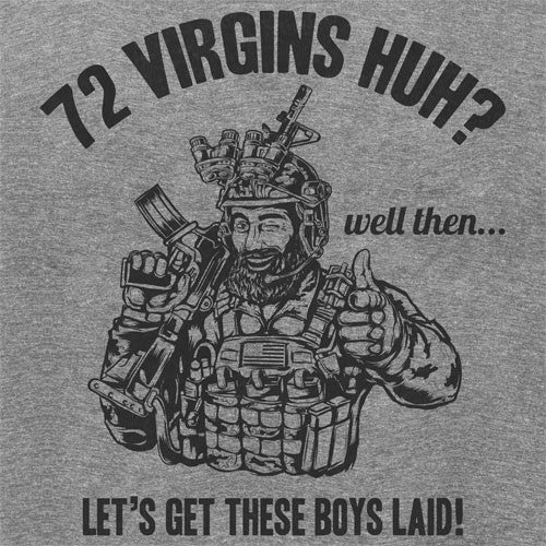 72 Virgins T-Shirt | Tactical Humor Graphic Tee | Valhalla Wear